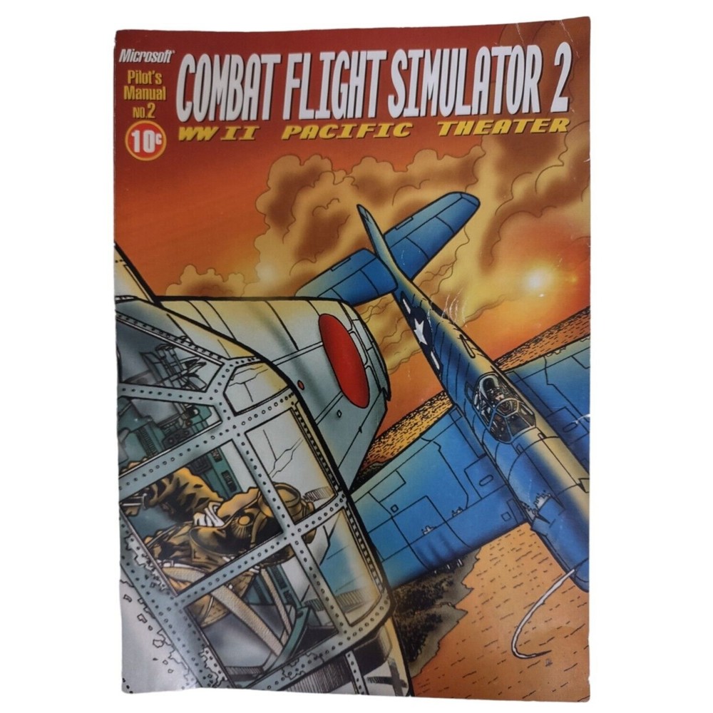 Microsoft Combat Flight Simulator 2: WWII Pacific Theater Pilot Manual No 2 10c